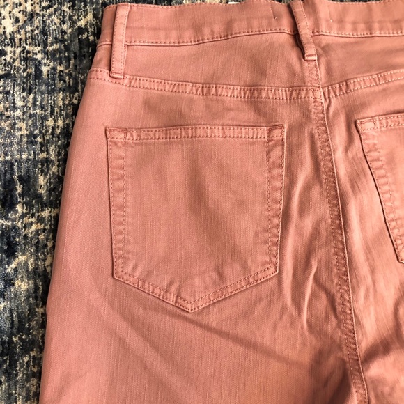 HP! Loft Frayed Hem Skinny Jeans Mauve NWT Women’s Size 25 - Picture 7 of 8